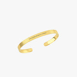 Engraved Cuff Bracelet | 18K Gold Vermeil