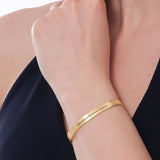 Engraved Cuff Bracelet | 18K Gold Vermeil