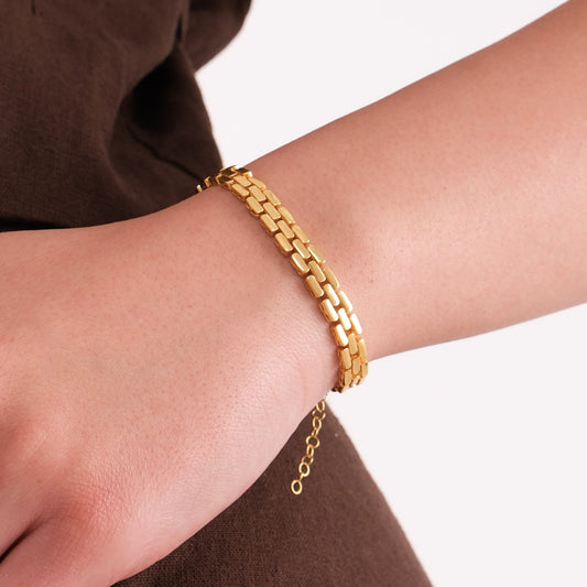 Bismarck Link Bracelet | 18K Gold Vermeil