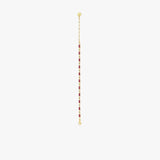 Baguette Ruby Tennis Bracelet | 18K Gold Vermeil