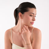 Baguette Sapphire Tennis Bracelet | 18K Gold Vermeil