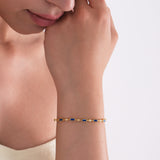 Baguette Sapphire Tennis Bracelet | 18K Gold Vermeil