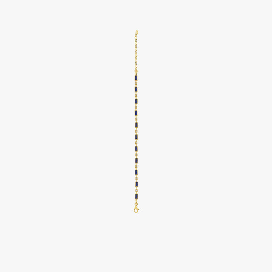 Sapphire Tennis Bracelet | 18K Gold Vermeil
