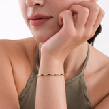 Emerald Tennis Bracelet | 18K Gold Vermeil