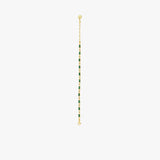 Emerald Tennis Bracelet | 18K Gold Vermeil