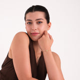 Small Cross Bracelet | 14K Solid Gold