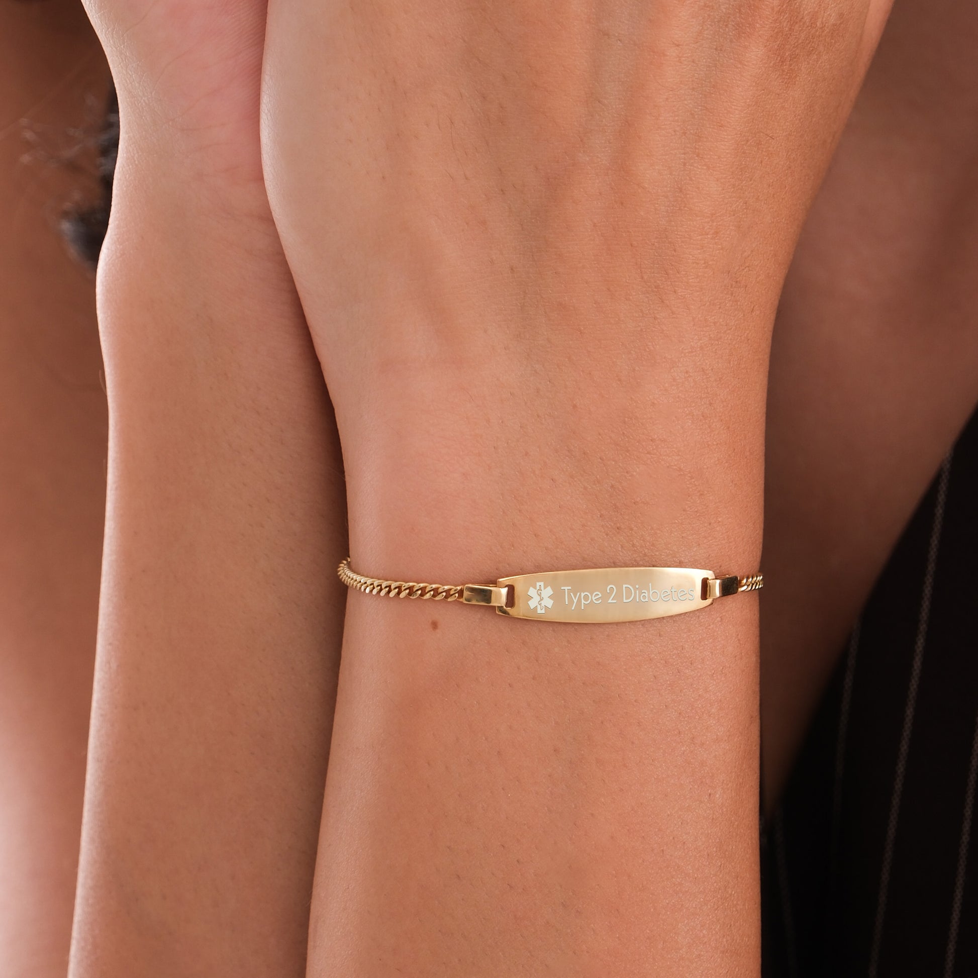 Medical ID Bracelet | 14K Solid Gold