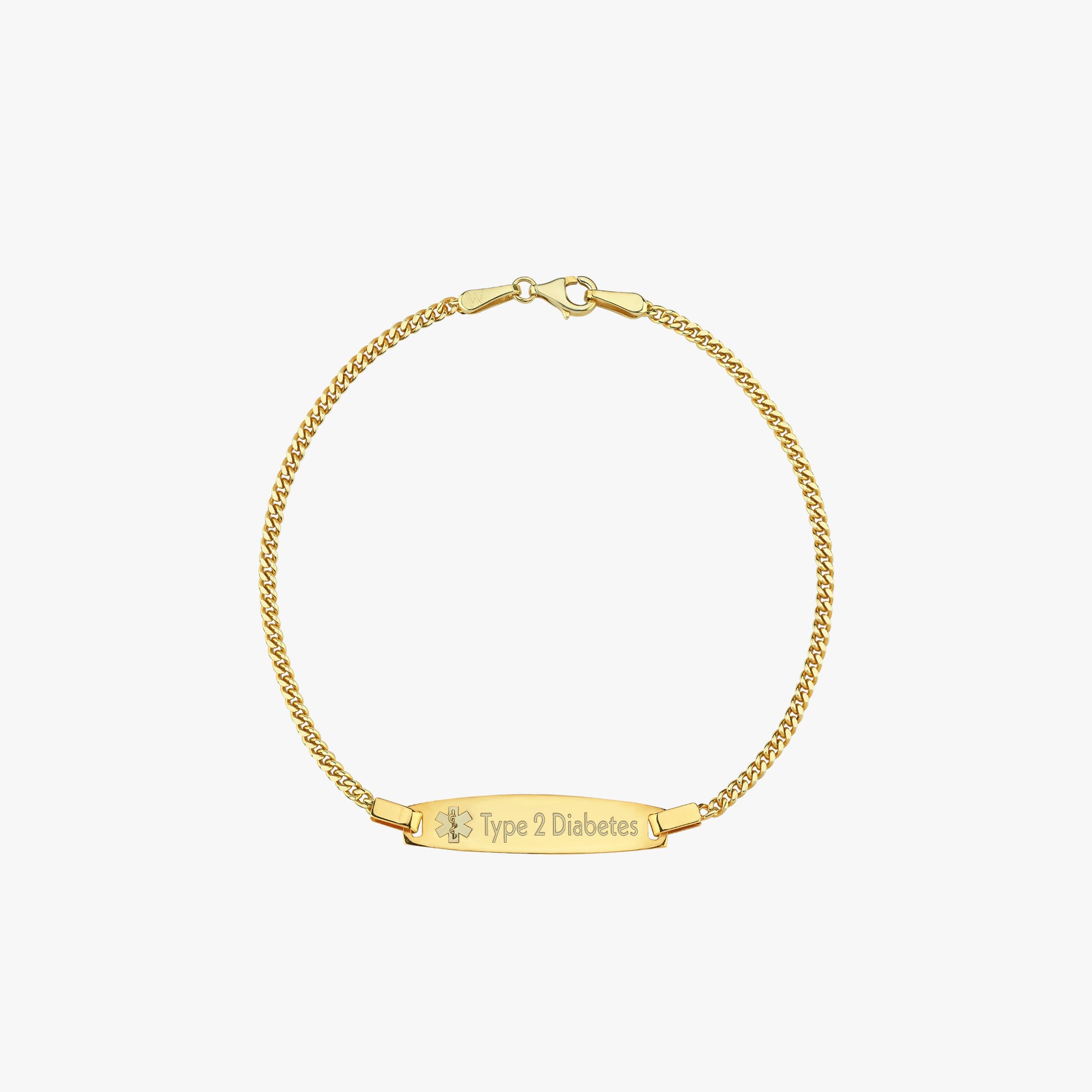 Medical ID Bracelet | 14K Solid Gold