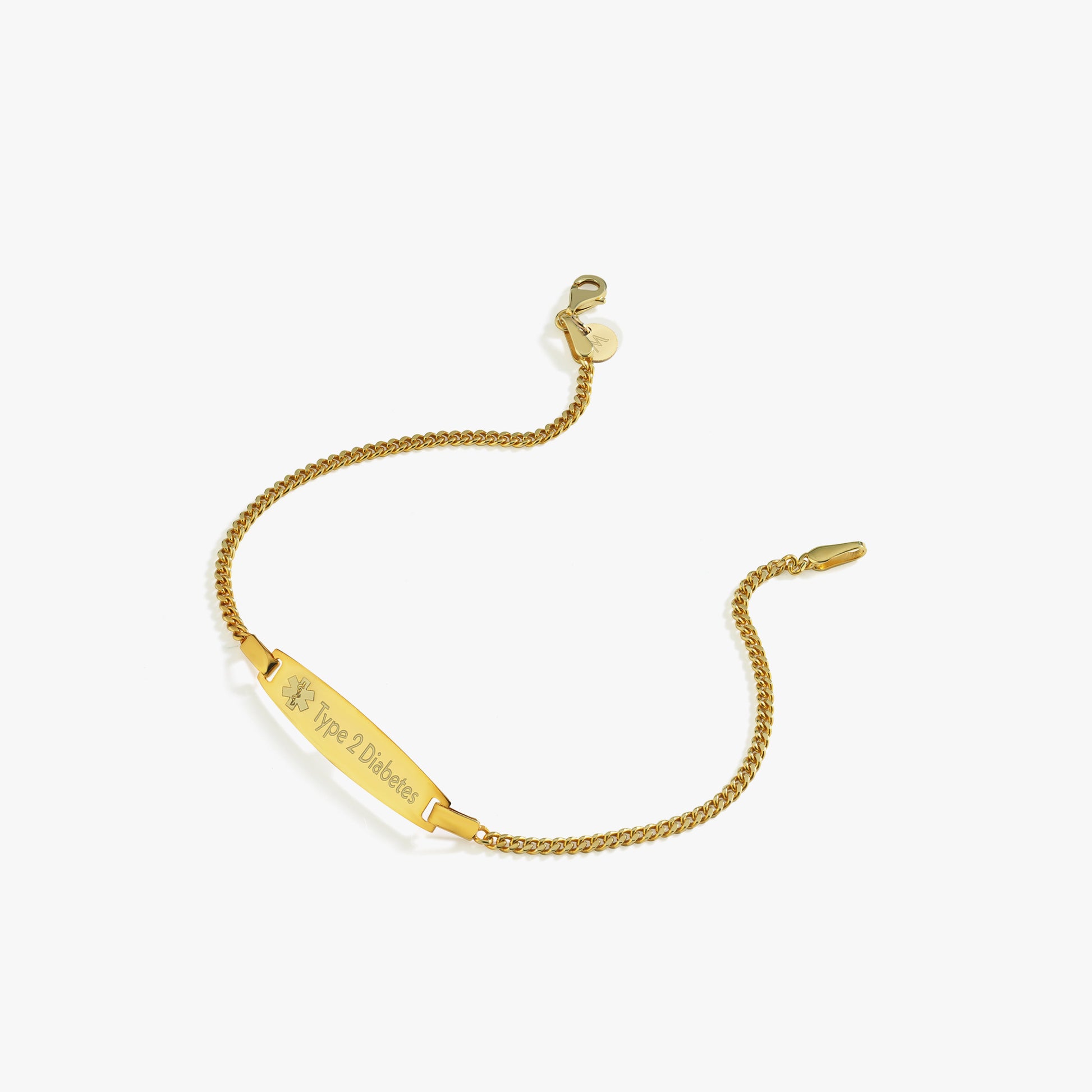 Medical ID Bracelet | 14K Solid Gold