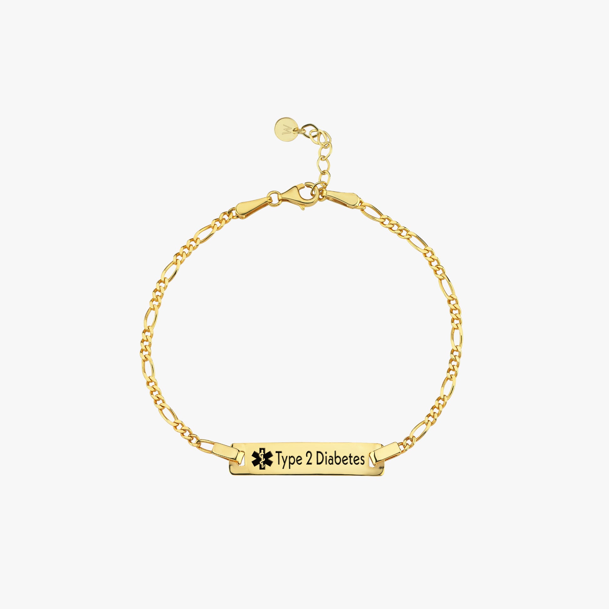 Medical Alert Bracelet | 14K Solid Gold