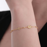 St. Jude Catholic Medal Bracelet | 14K Solid Gold
