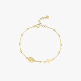 St. Jude Catholic Medal Bracelet | 14K Solid Gold