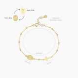 St. Jude Catholic Medal Bracelet | 14K Solid Gold