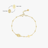St. Jude Catholic Medal Bracelet | 14K Solid Gold