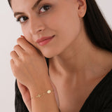 St. Hildegard Catholic Medal Bracelet | 14K Solid Gold