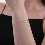 St. Bridget Catholic Medal Bracelet | 14K Solid Gold