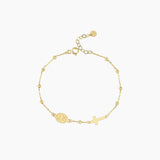 St. Bridget Catholic Medal Bracelet | 14K Solid Gold