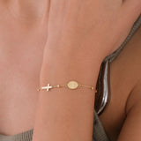 St. Therese Catholic Medal Bracelet | 14K Solid Gold