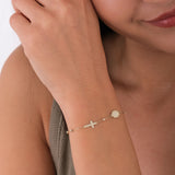 St. Therese Catholic Medal Bracelet | 14K Solid Gold
