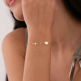 St. Therese Catholic Medal Bracelet | 14K Solid Gold