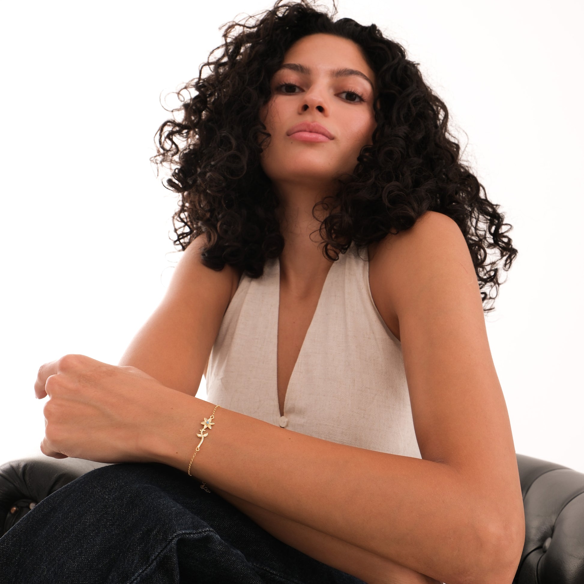 December Birth Flower Bracelet | 18K Gold Vermeil