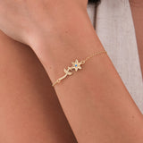 December Birth Flower Bracelet | 18K Gold Vermeil