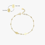 St. Monica Catholic Medal Bracelet | 14K Solid Gold