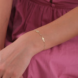 St. Joan of Arc Catholic Medal Bracelet | 14K Solid Gold