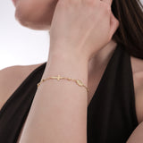 St. Cecilia Catholic Medal Bracelet | 14K Solid Gold