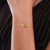 November Birth Flower Bracelet | 18K Gold Vermeil