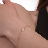 St. Cecilia Catholic Medal Bracelet | 14K Solid Gold