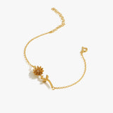 November Birth Flower Bracelet | 18K Gold Vermeil