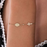 St. Elizabeth Catholic Medal Bracelet | 14K Solid Gold