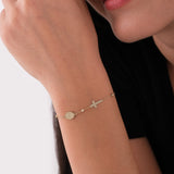 St. Elizabeth Catholic Medal Bracelet | 14K Solid Gold