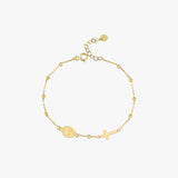 St. Elizabeth Catholic Medal Bracelet | 14K Solid Gold