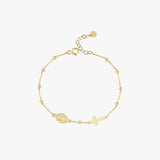 St. Maria Goretti Catholic Medal Bracelet | 14K Solid Gold
