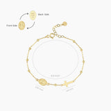 St. Maria Goretti Catholic Medal Bracelet | 14K Solid Gold