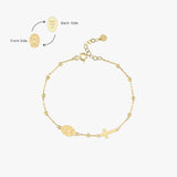 St. Maria Goretti Catholic Medal Bracelet | 14K Solid Gold