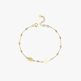 St. Clare Catholic Medal Bracelet | 14K Solid Gold