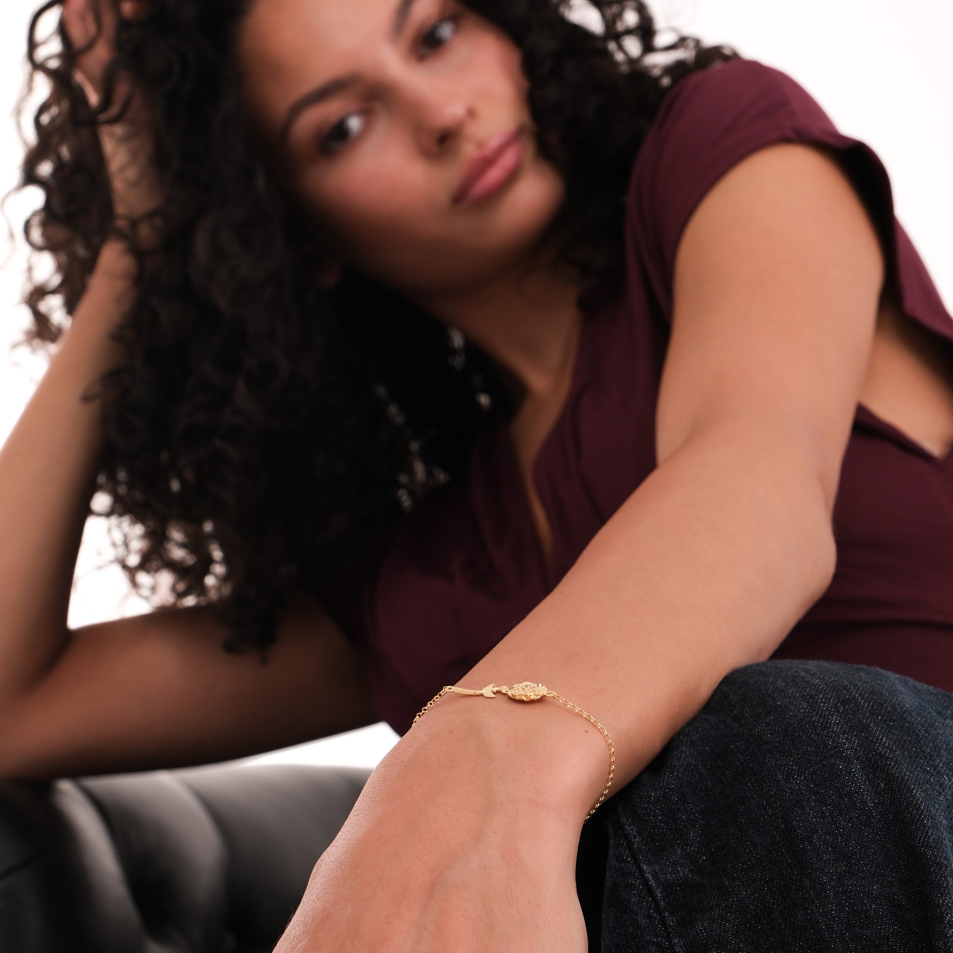 October Birth Flower Bracelet | 18K Gold Vermeil