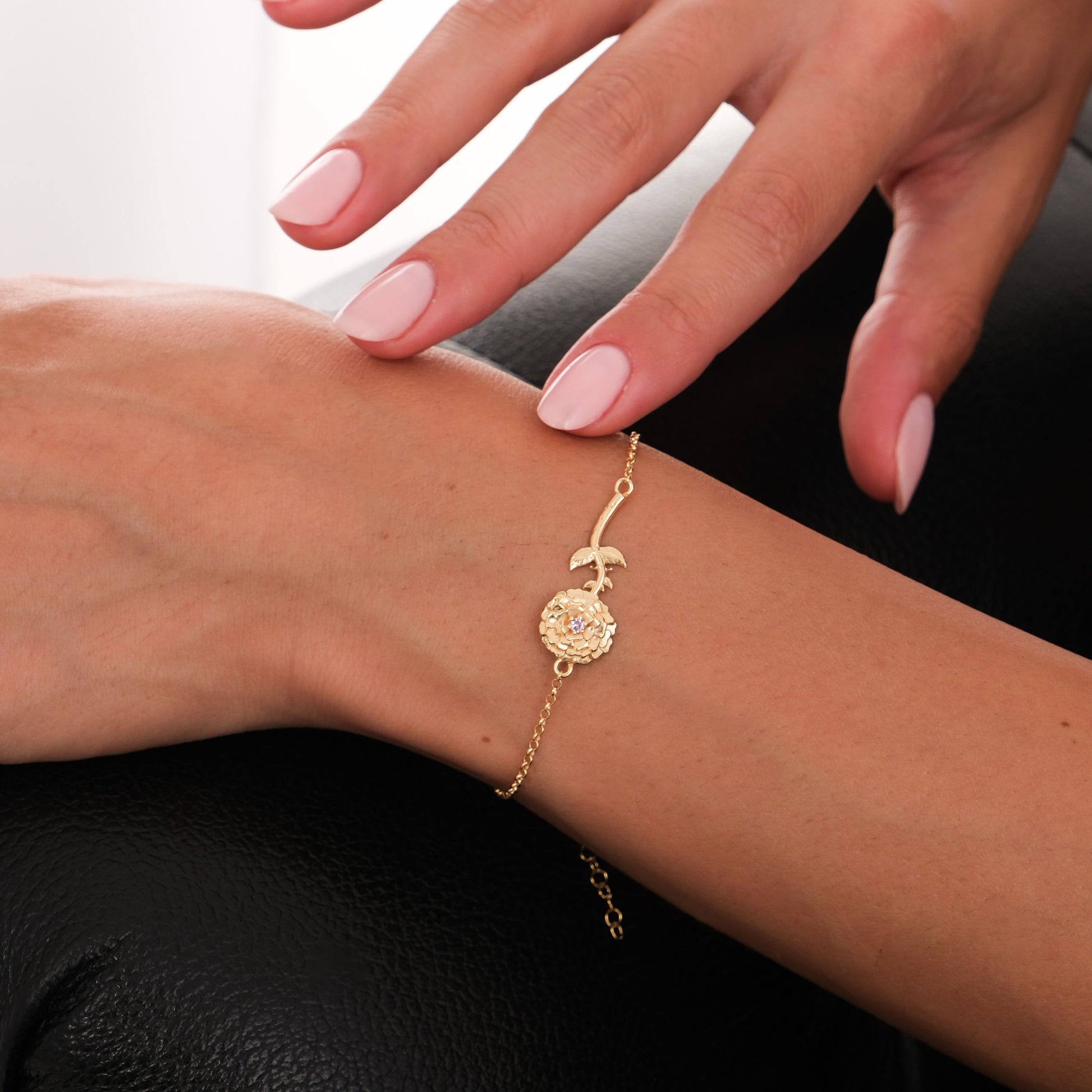 October Birth Flower Bracelet | 18K Gold Vermeil