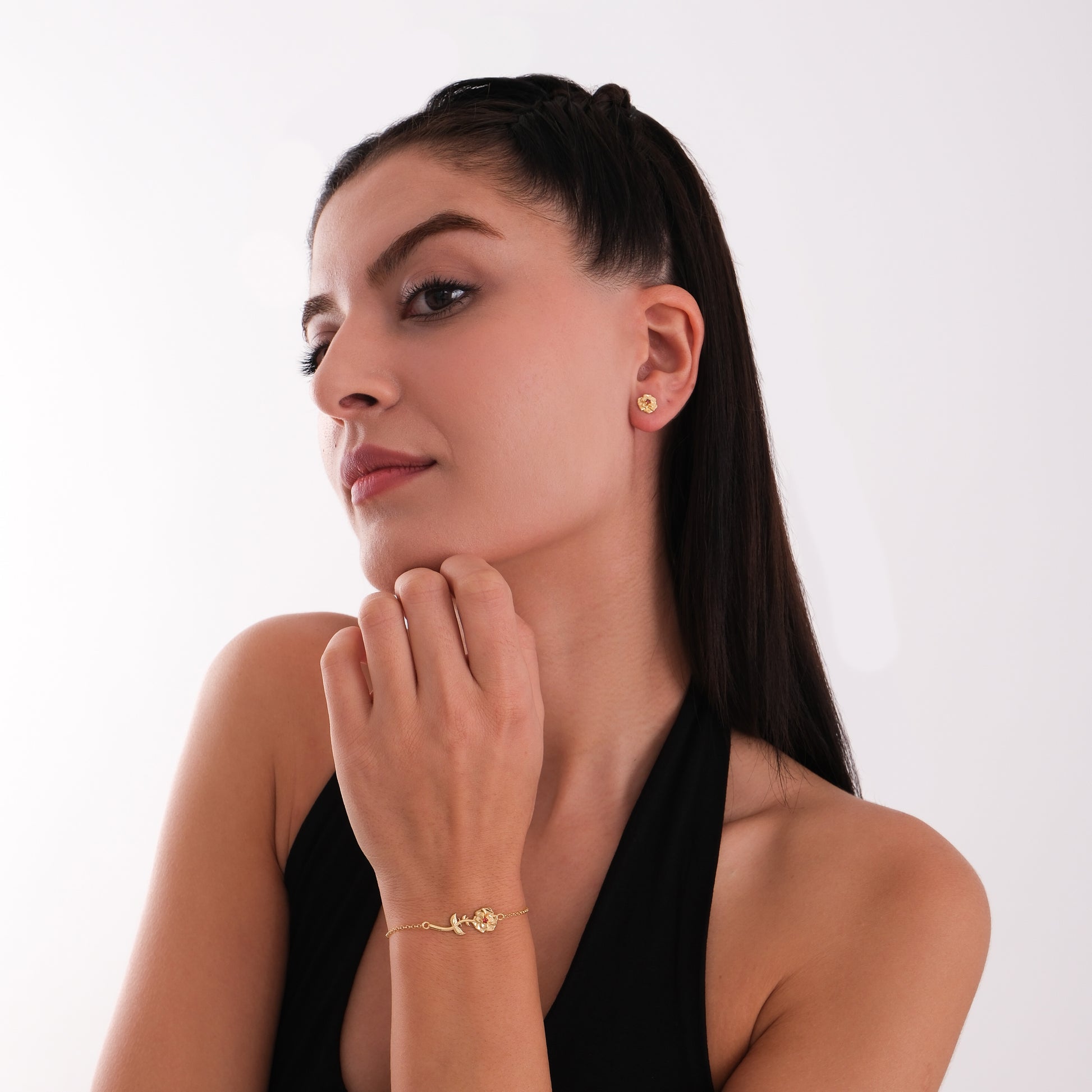 January Birth Flower Bracelet | 18K Gold Vermeil