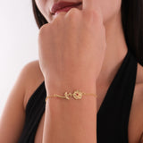 January Birth Flower Bracelet | 18K Gold Vermeil