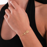 January Birth Flower Bracelet | 18K Gold Vermeil