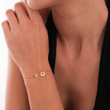 January Birth Flower Bracelet | 18K Gold Vermeil