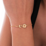 January Birth Flower Bracelet | 18K Gold Vermeil