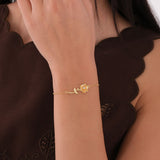 August Birth Flower Bracelet | 18K Gold Vermeil