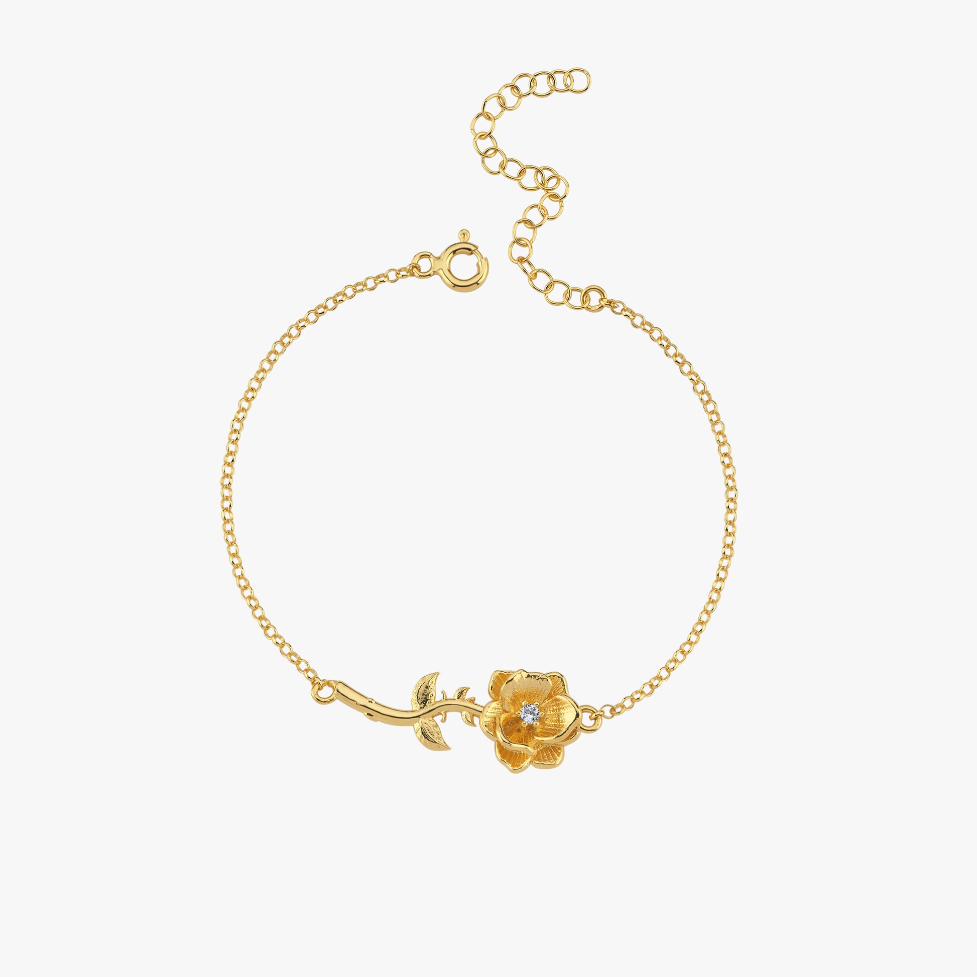 August Birth Flower Bracelet | 18K Gold Vermeil