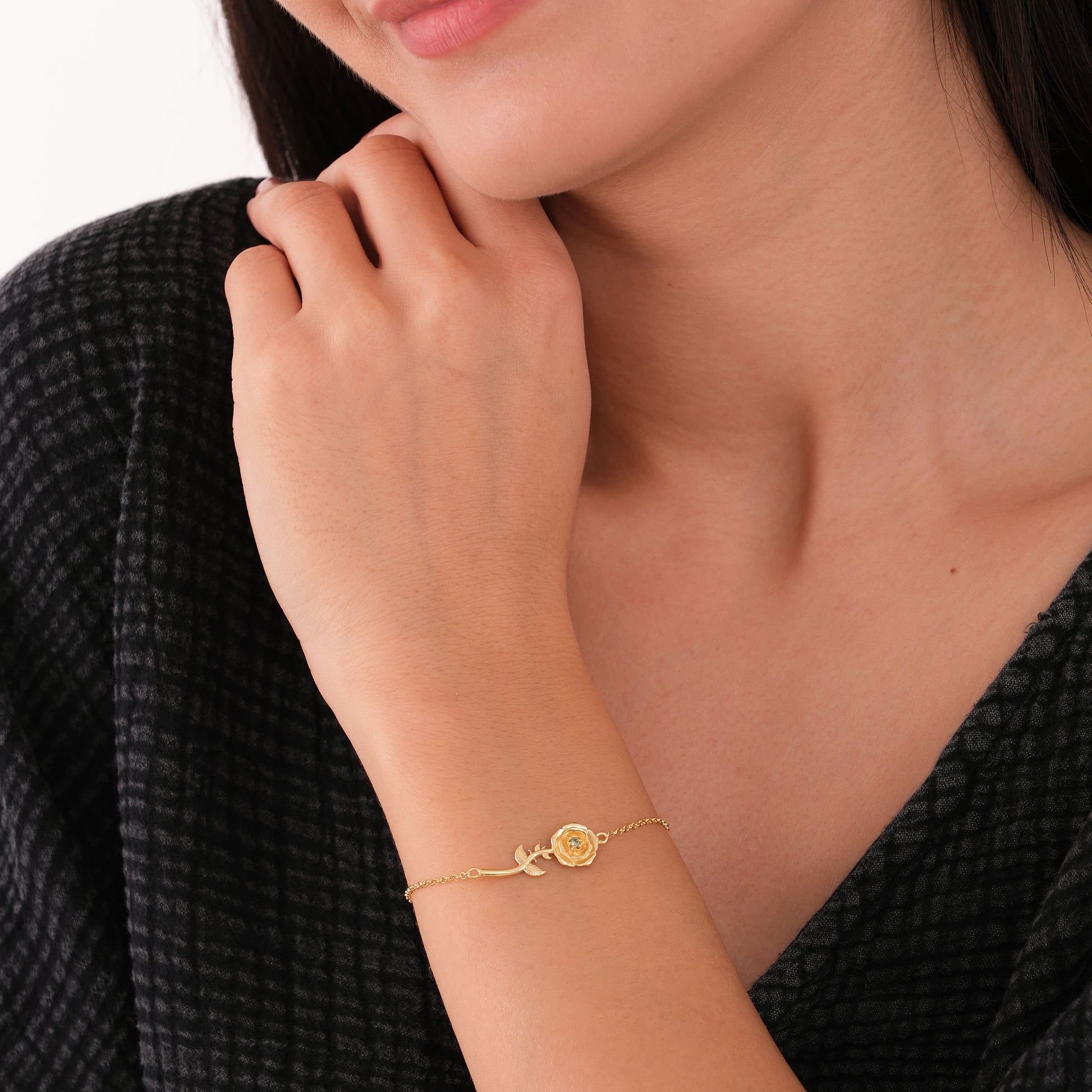 June Birth Flower Bracelet | 18K Gold Vermeil