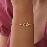 September Birth Flower Bracelet | 18K Gold Vermeil